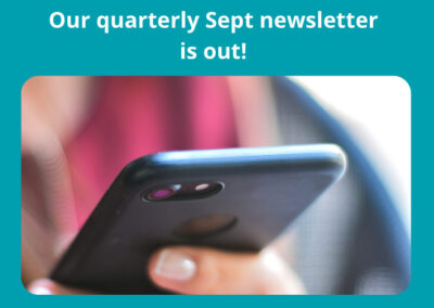 Sept Quarterly newsletter out now!